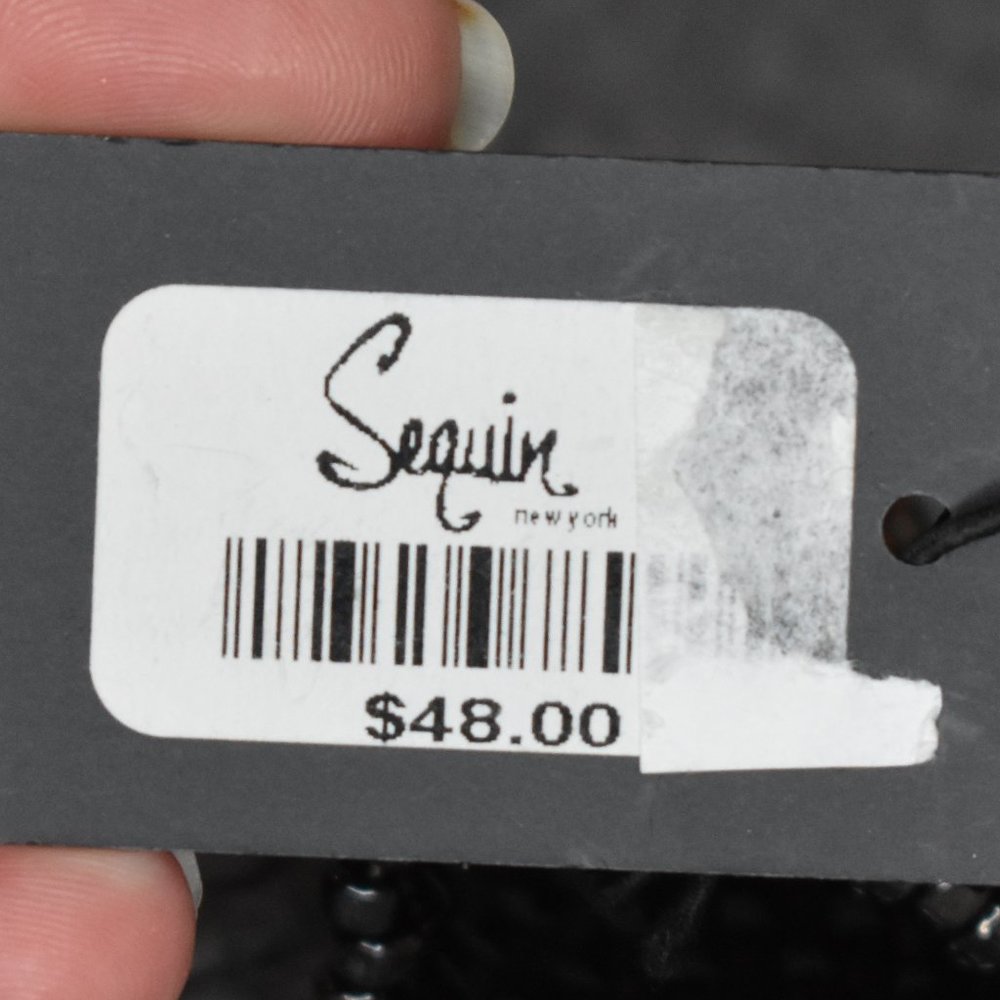 NWT Saks Fifth Avenue Black Metal Stretch Bracelet - Picture 6 of 10